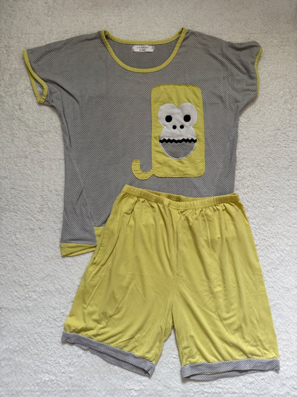 Yellow Summer Pyjamas Set from China